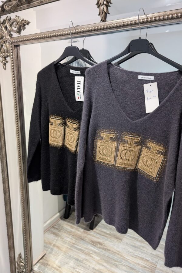 Gayle V Neck Jumper (One Size 10 to 16)