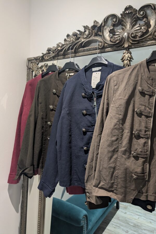 Libby Military Detail Twill Cotton (One Size Fits 10 to 16)