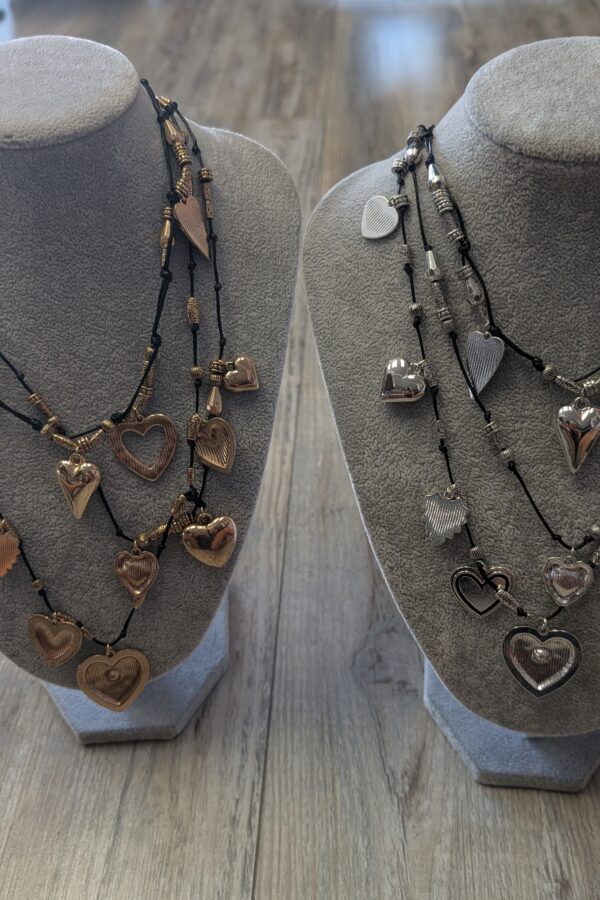 Amara Three Tiered Necklace (Comes in Gold and Silver)