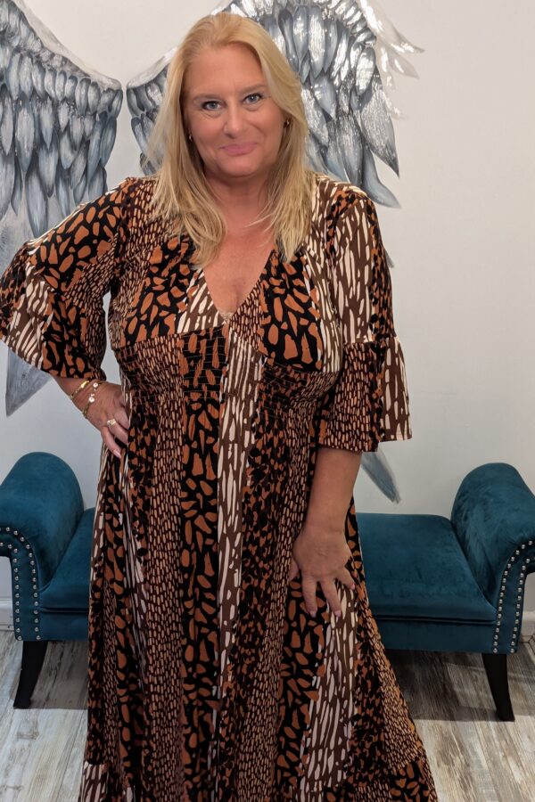 Vanessa Magic Maxi Dress 3/4 Sleeves (Fits Size 14 to 22)