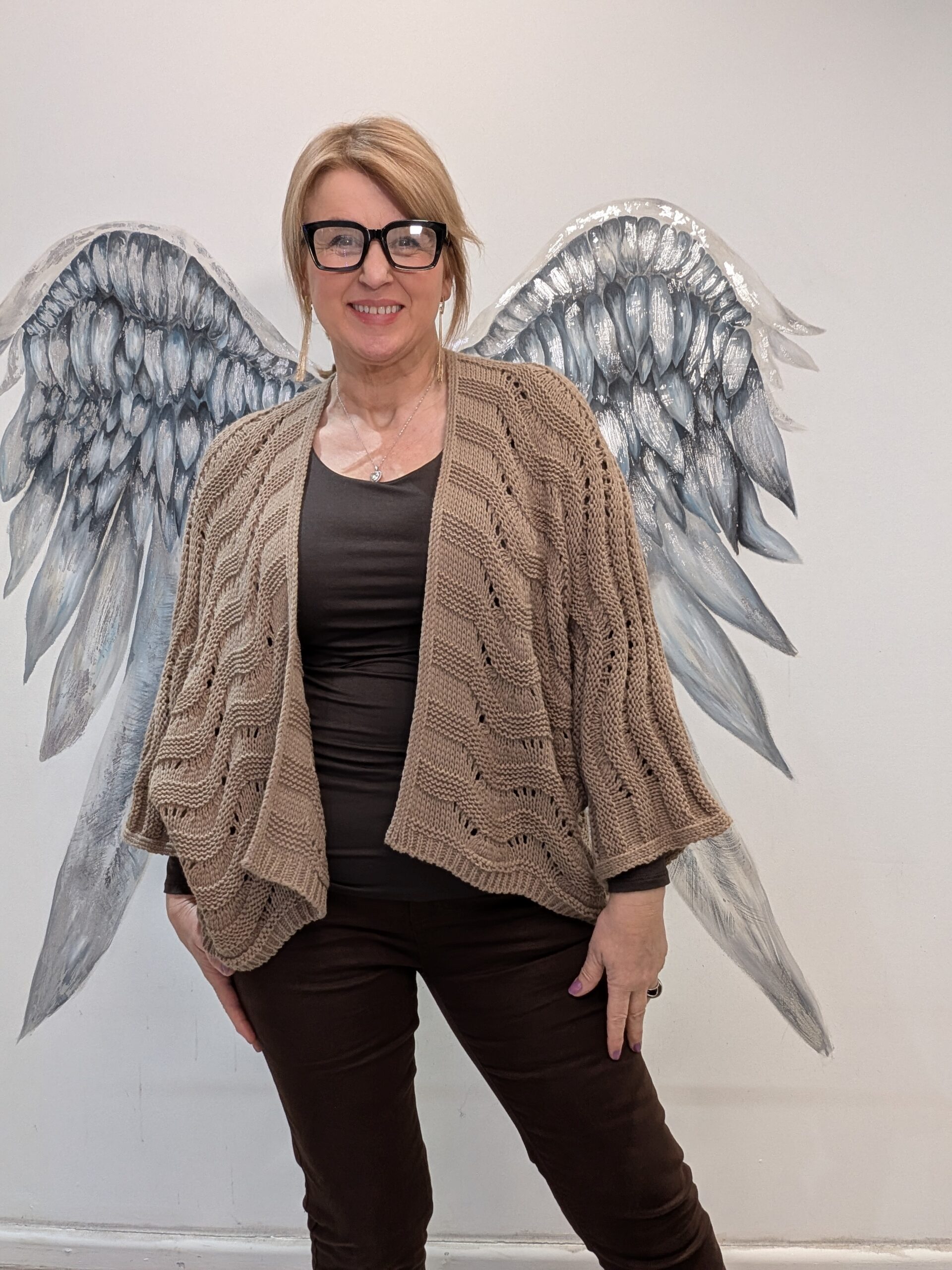 Noleen Cape Cardigan (One Size 12-18) - Fallen Angelz