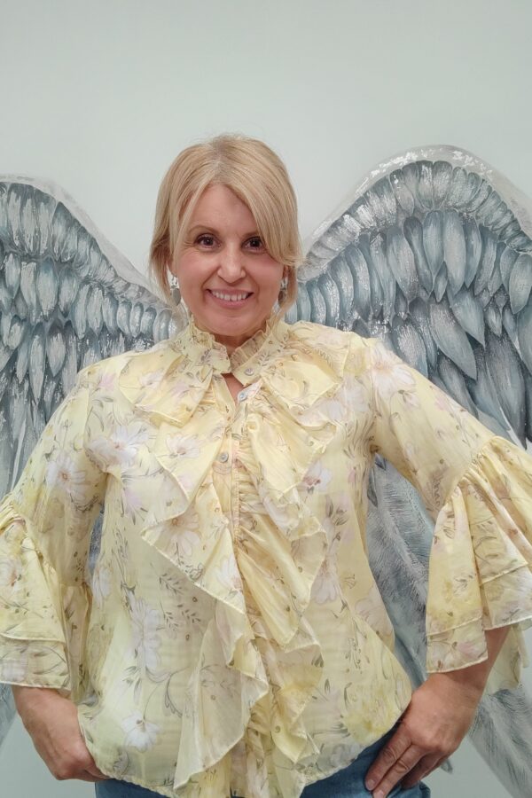 Alicia Ruffles Blouse (Onesize fits 10-16)