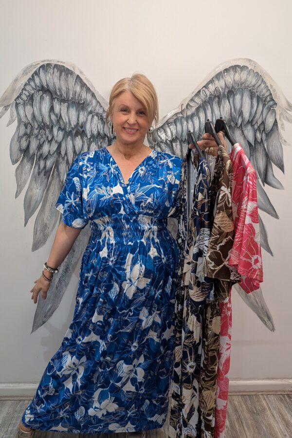 Crete Slinky Magic Maxi Dress (One Size 12 to 18)