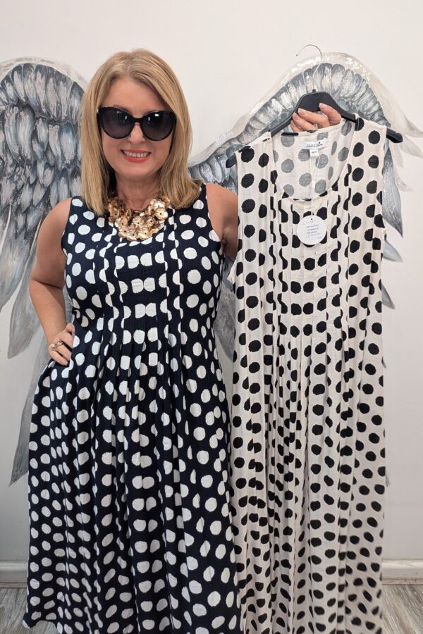 Chilli Polka Dot Dress (One Size fits 10-16)