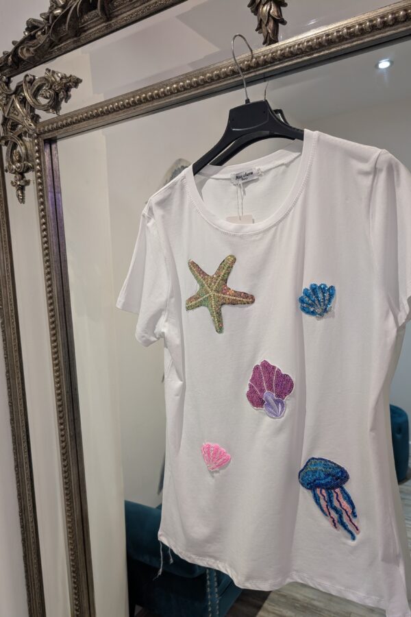 Shell Sparkle T-shirt (One Size Fits 10 to 14)