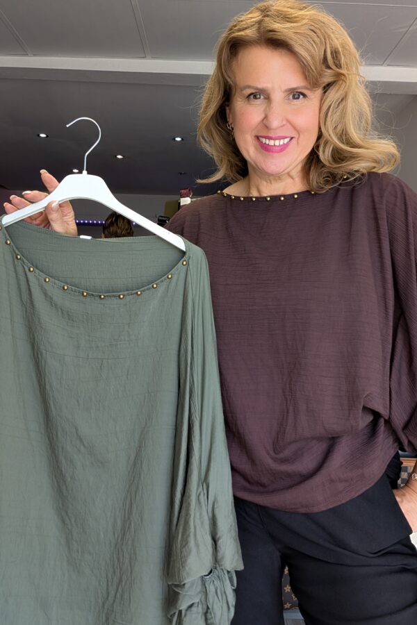 Diana Stud Detail Top (One Size fits 10-16)