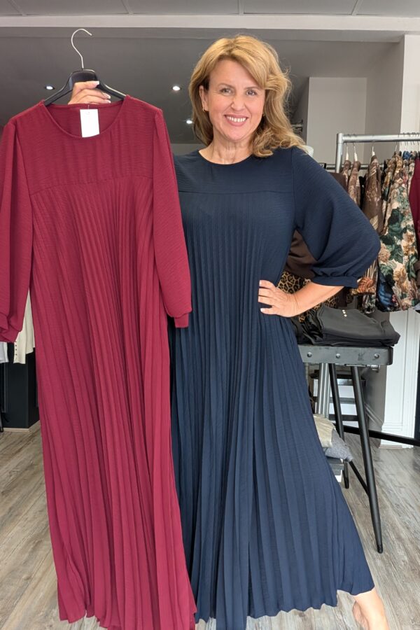 Mary Pleated Maxi Dress (One Size Fits 10 to 16)